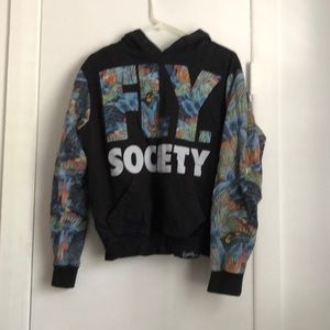 flu society bird hoodie